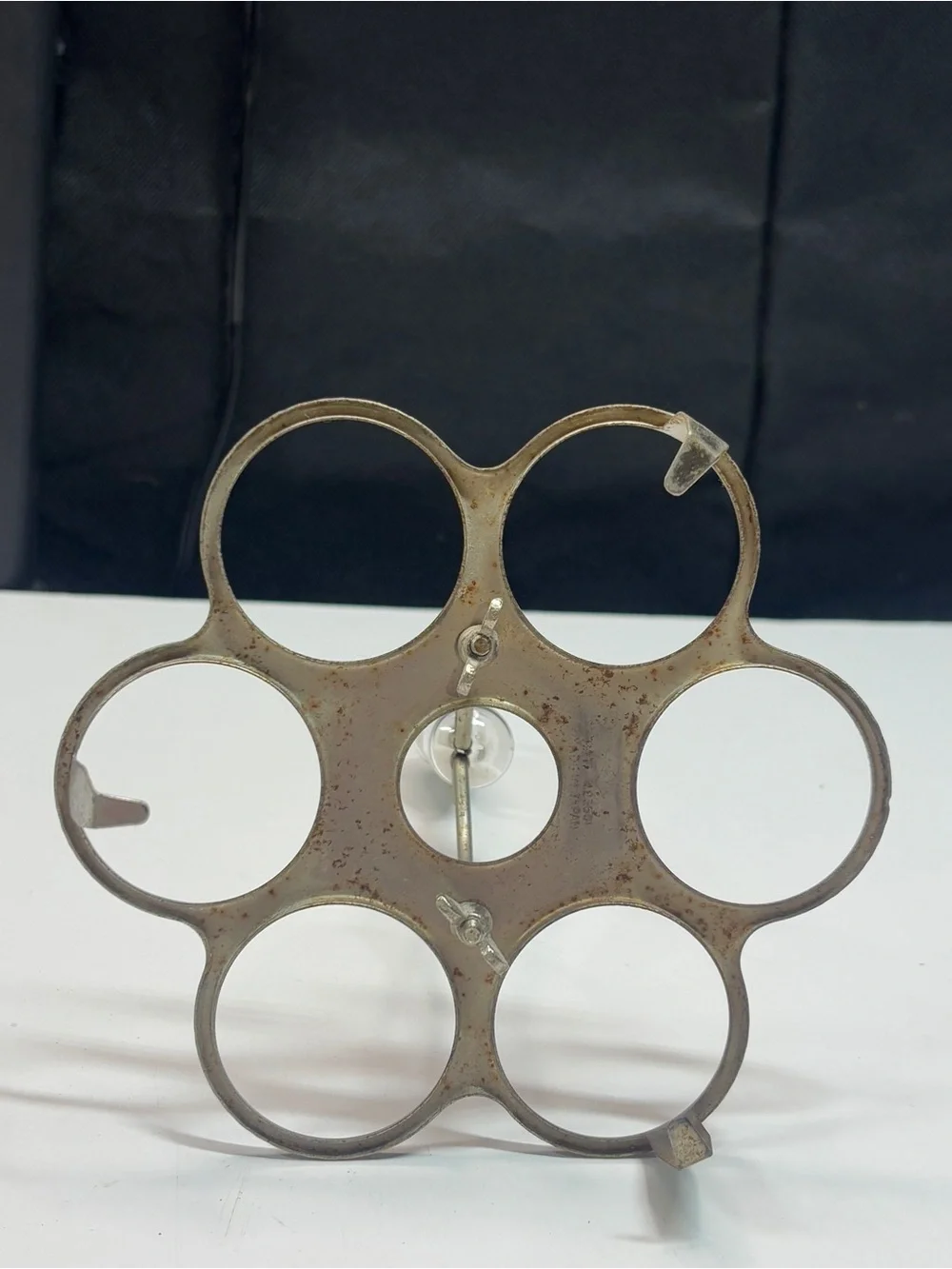 Egg Boiling Rack w/Hourglass Timer Made in Japan Grandma Core Country Granny Vtg